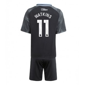 Aston Villa Ollie Watkins #11 Segunda Equipación Niños 2025-26 Manga Corta (+ Pantalones cortos)